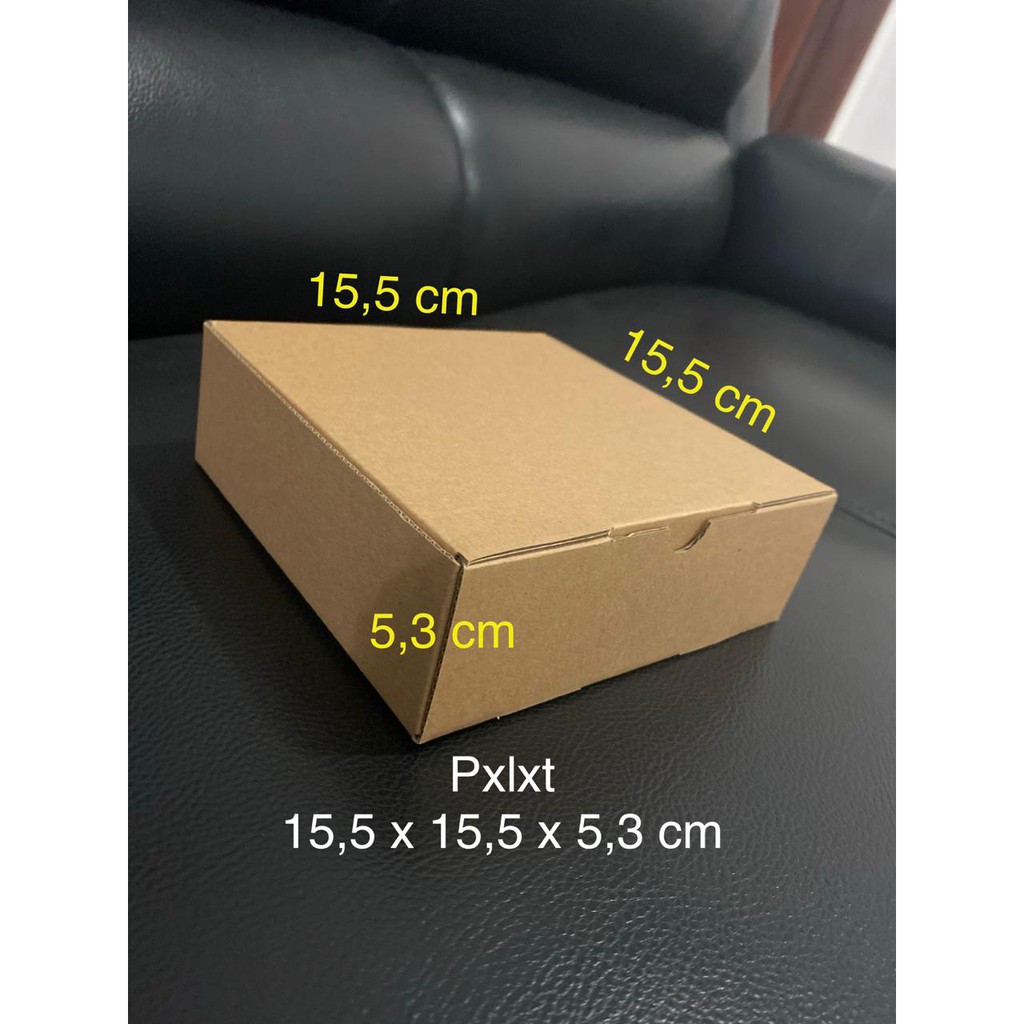 

(Min Order 20) Kardus/Dus/Box/ Kotak 15,5 x 15,5 x 5,3 cm