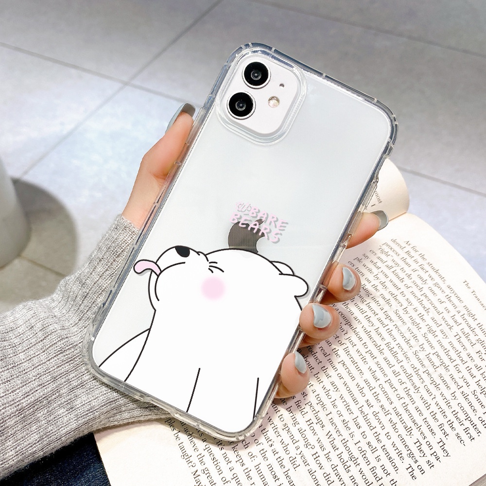 Jual Couple shatter-resistant mobile phone case painted cartoon mobile phone  soft shell cute bear mobile phone protective cover suitable for Apple  iPhone12 11Pro max/iPhone 13 Indonesia|Shopee Indonesia
