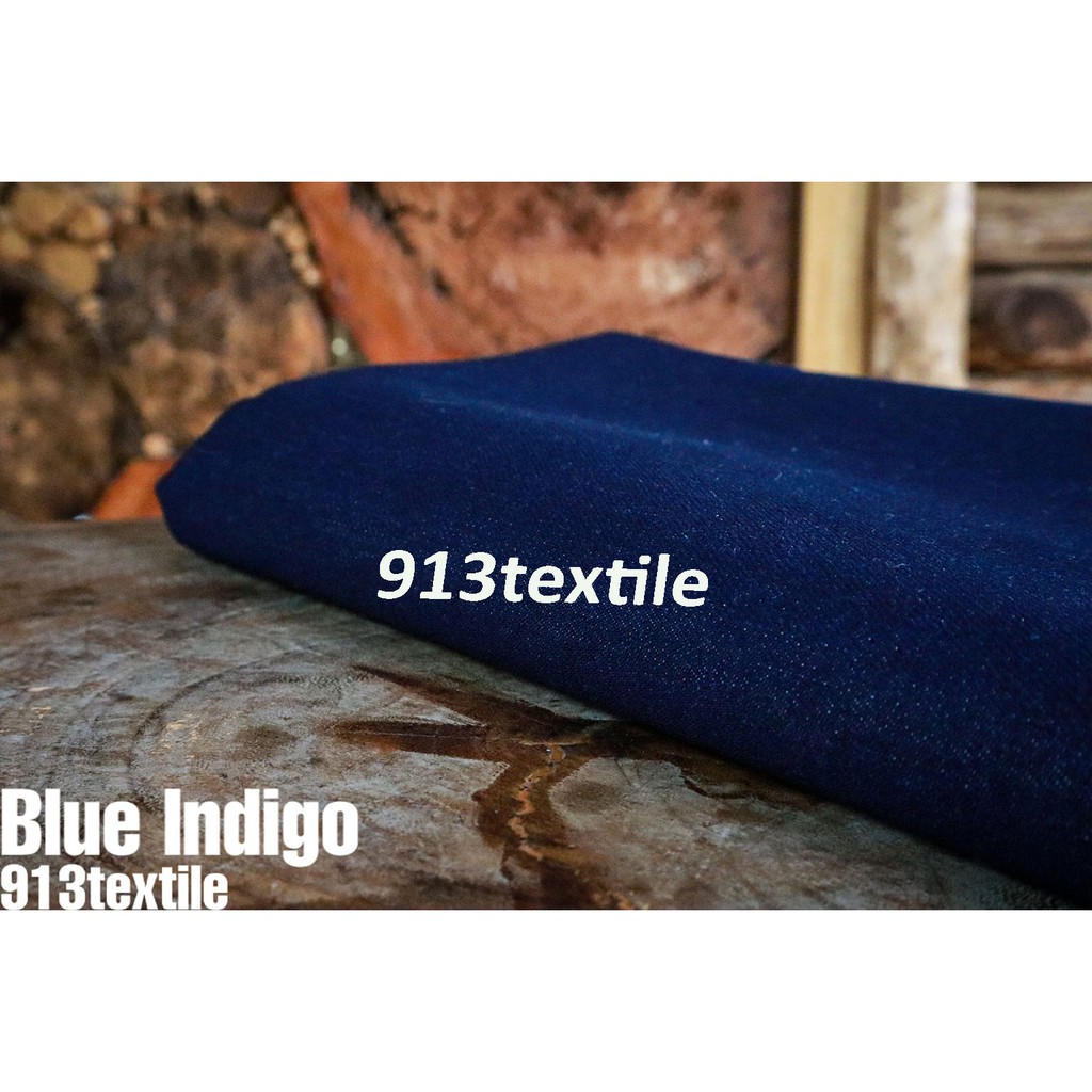 Bahan Kain Jeans Denim Katun INDIGO (1 Meter)