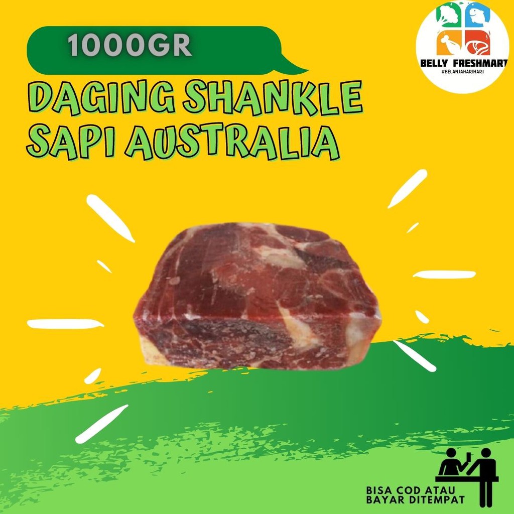 

Daging Shankle Sapi Australia Frozen 1 Kg Bahan Masakan Daging Segar Siap Masak