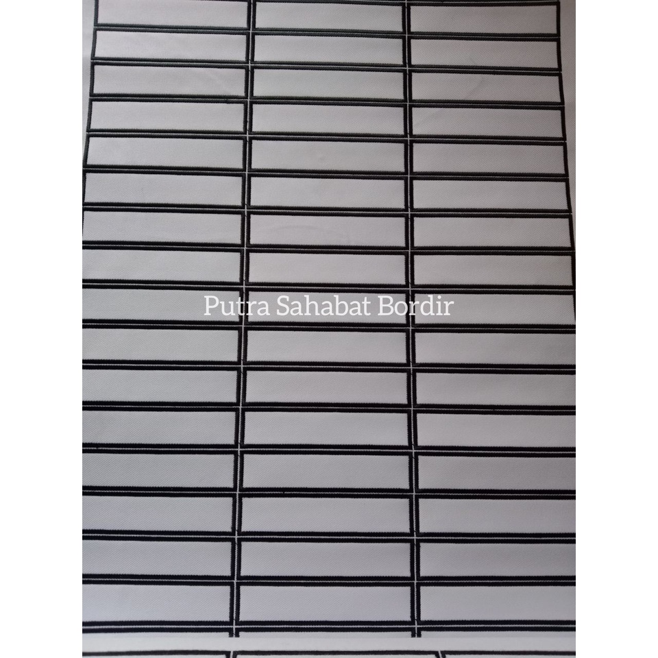 Kotak Nama Satpam Bordir Kosong