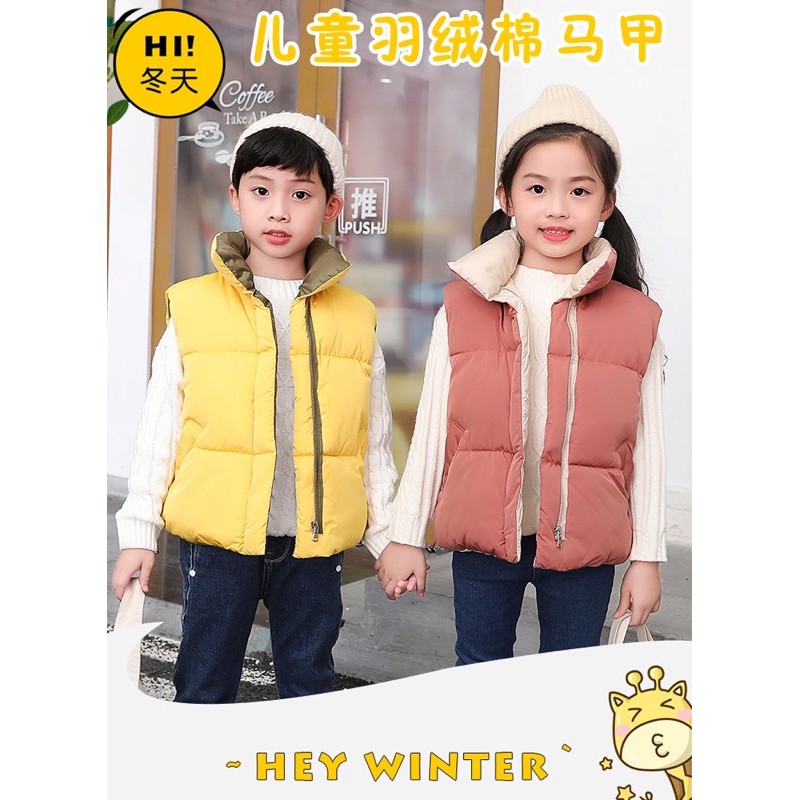 Padding vest kids rompi winter anak Arya musim dingin padded jacket jaket hangat cewek cowok import