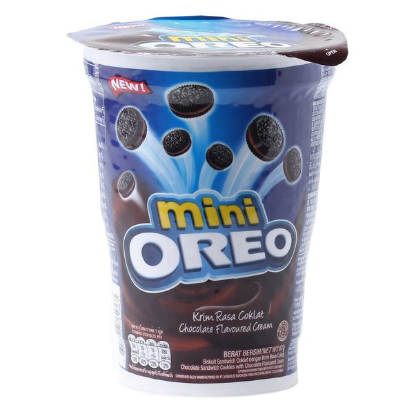 

OREO Mini Chocolate Cream Cookies 67gr - Kukis Krim Cokelat