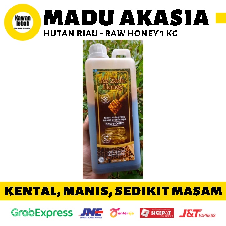 

Madu Murni Raw Honey Nektar Akasia Cassiparca Hutan Riau 1 KG