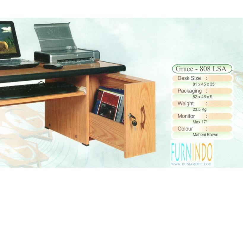 ✯ Meja Komputer Laptop Lesehan Grace 808 LS A ☜