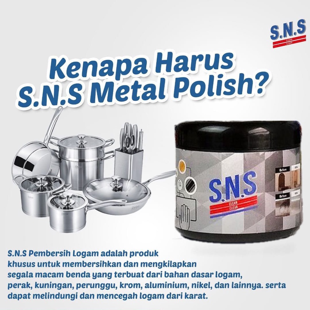 SNS metal polish pembersih