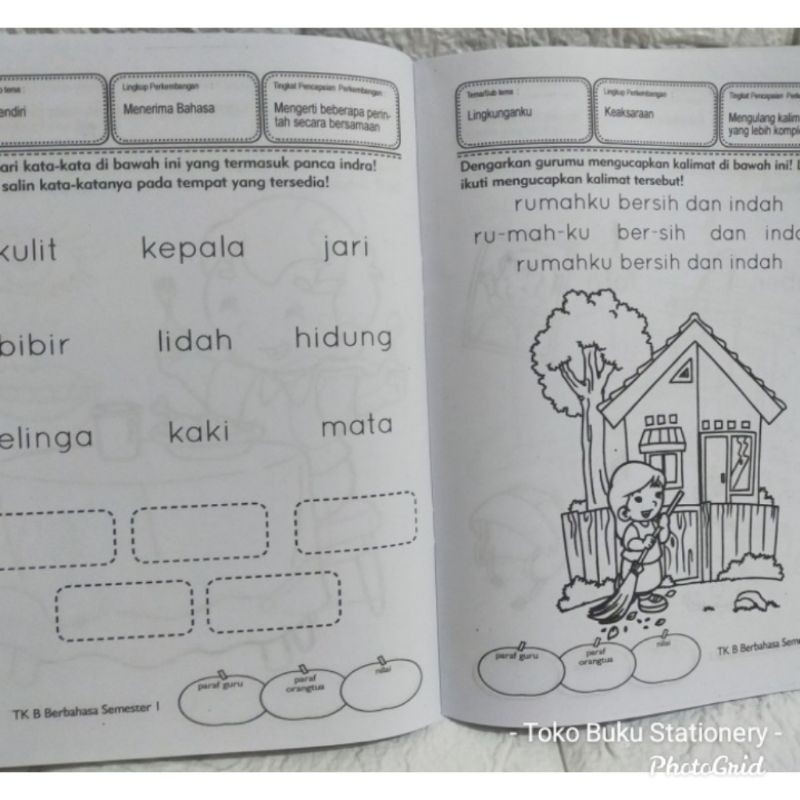 Paket LKS TK B Semester 1 - Buku TK