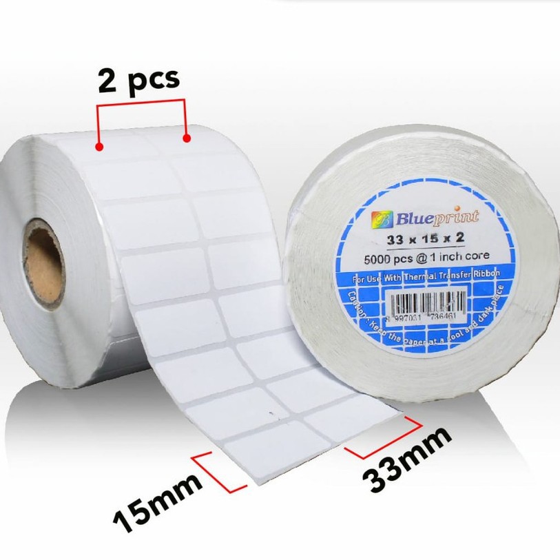 

STICKER LABEL BARCODE BLUEPRINT 33X15X2 SEMI COATED [ISI 5000PCS]