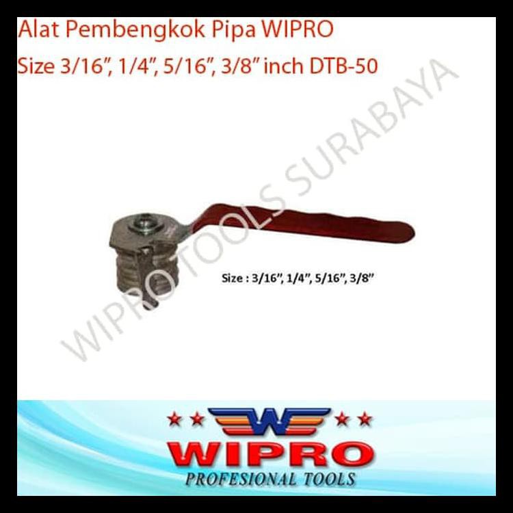 New Alat Pembengkok Tekuk Pipa Tube Bender Pipe Bending Wipro Dtb50 Dtb 50 Terjamin