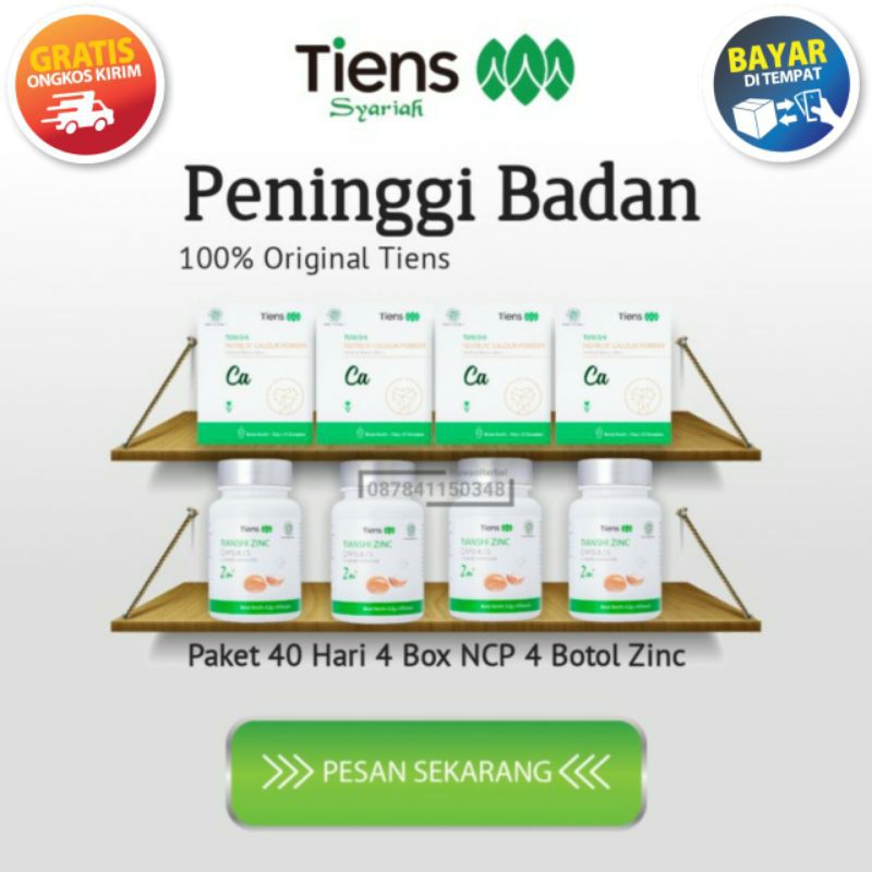 

Tiens Suplemen Peninggi Badan Remaja & Dewasa 4 Box Susu Kalsium 4 Botol Zinc Kapsul Paket 40 Hari