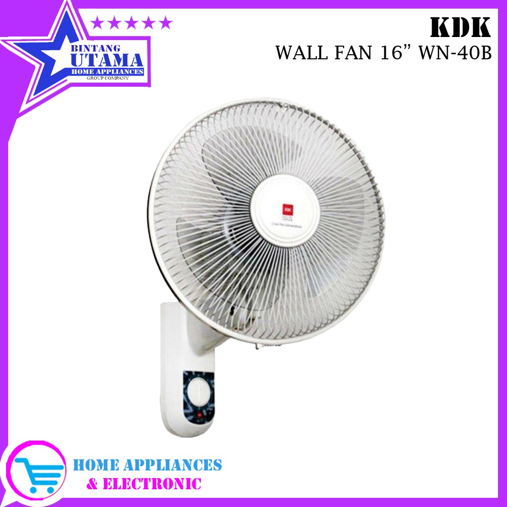 (COD) KIPAS ANGIN KDK / WALL FAN / KIPAS DINDING KDK WN 40 B / WN-40B / WN40B [16 INCH] (TERMURAH)