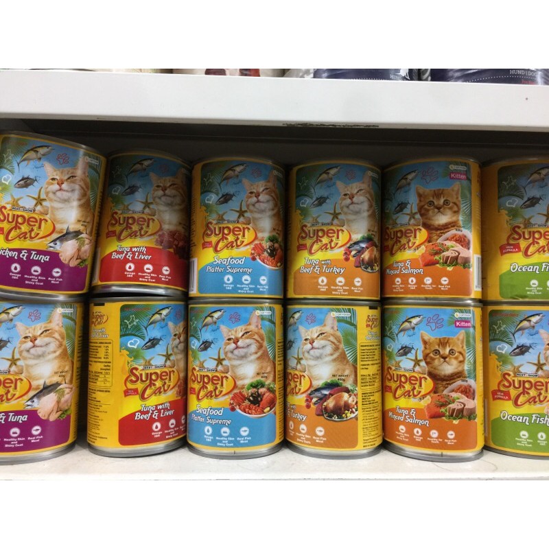 Makanann Basah Wet Food Super Cat 400gr