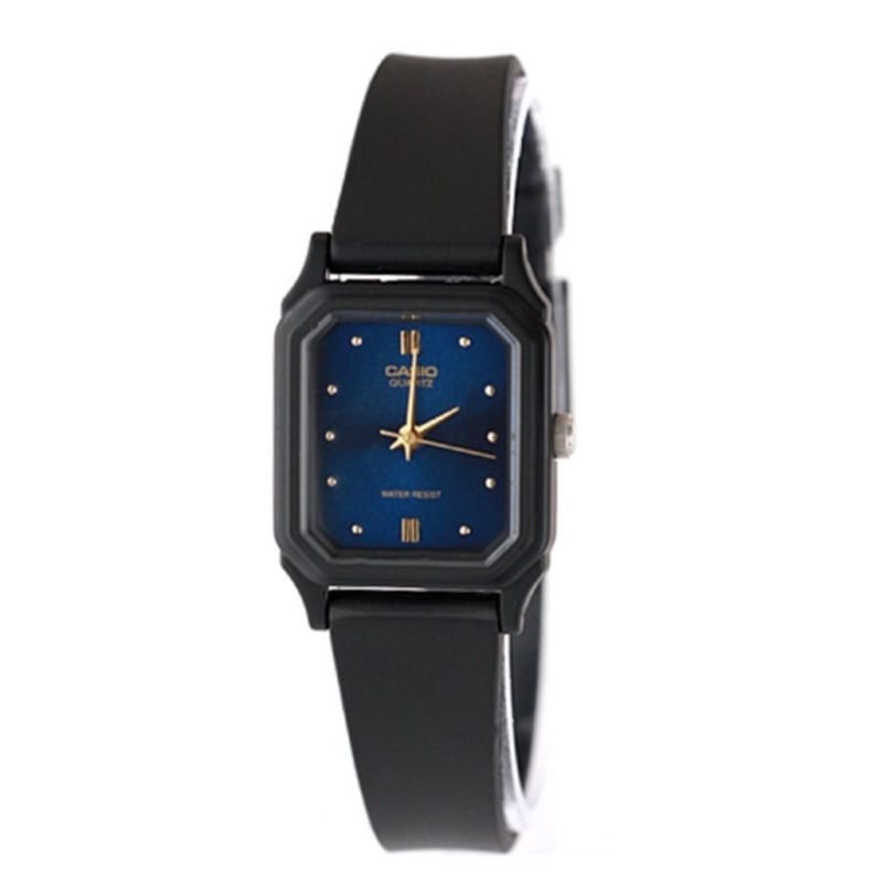 Casio Original LQ142E-2A / LQ-142E-2A Jam Tangan Analog Wanita Karet Biru Navy