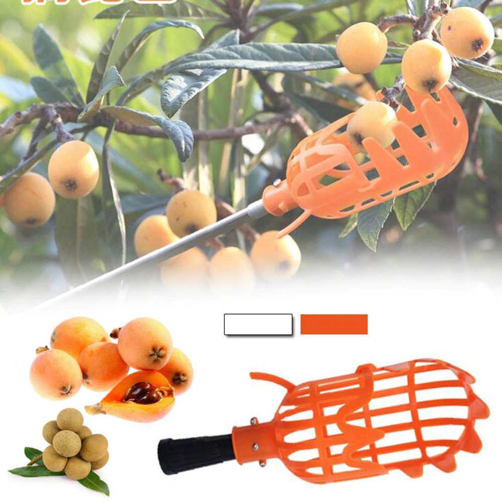 Sekop Pemetik Buah Garden Fruit Picker Tool / Fruit Picker Kantong Panen Alat Petik Buah Besi Pemetik Buah Rambutan Pepaya Mangga Buah Tinggi / Sekop Keranjang Petik Buah Jeruk Pertanian Kebun / Alat Petik Pemanen Buah Mata Galah Metal Murah Original