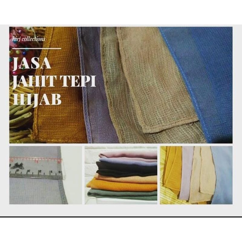 Jasa Jahit Tepi Hijab