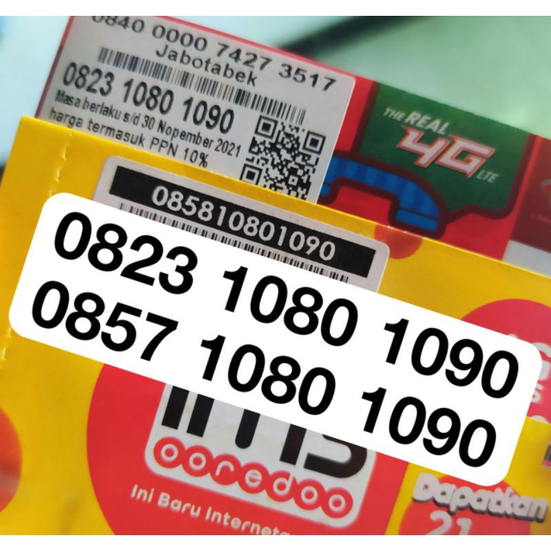 Nomor Cantik Pasangan Kembar Beda Operator Telkomsel Indosat 1080 1090