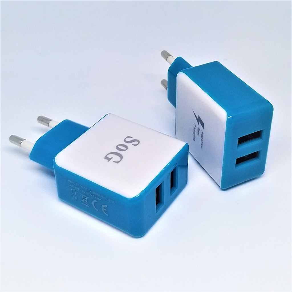 Jual Smart Charger 12w Dual USB Smartphone Shopee Indonesia