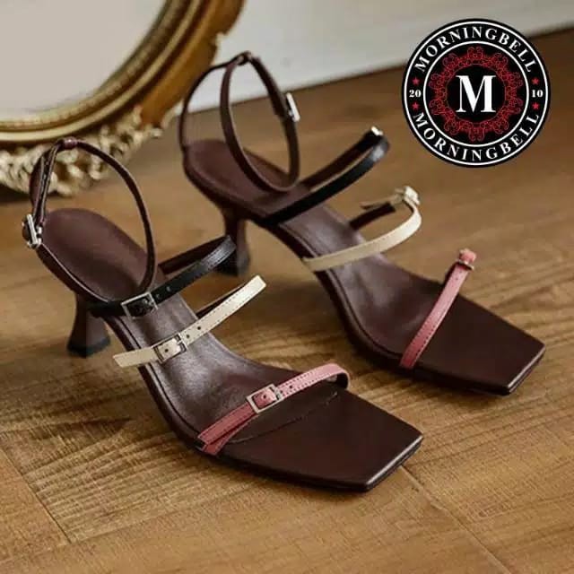 Sepatu wanita, MorningbellGirl, MBG 016, Sepatu Heel, Sepatu Hak, Sepatu Hak 5 Cm, Sepatu Hak Tali