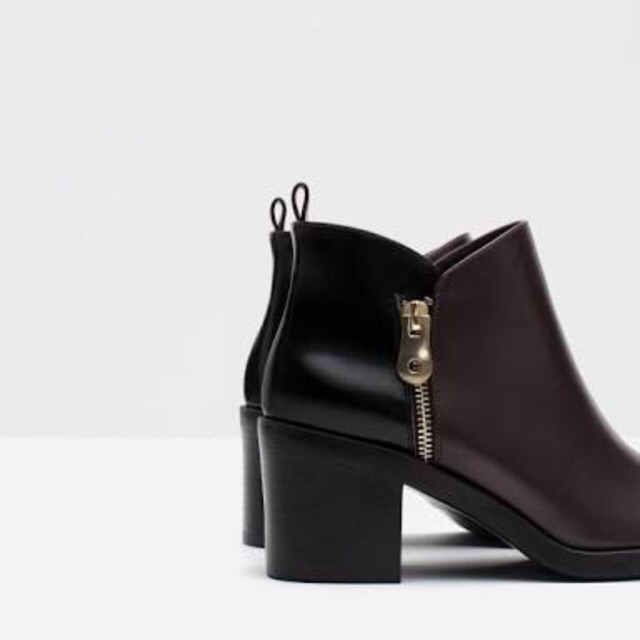 Zara original ankle boots heels size 38