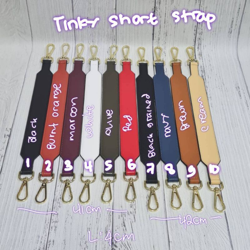 bagstrap fashion handle tas 4cm panjang 41cm tas tali panjang straptas selempang short tinky