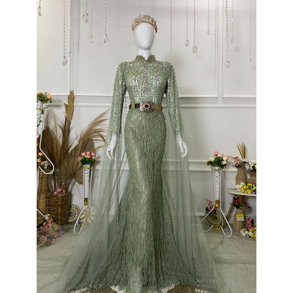 kebaya green sage