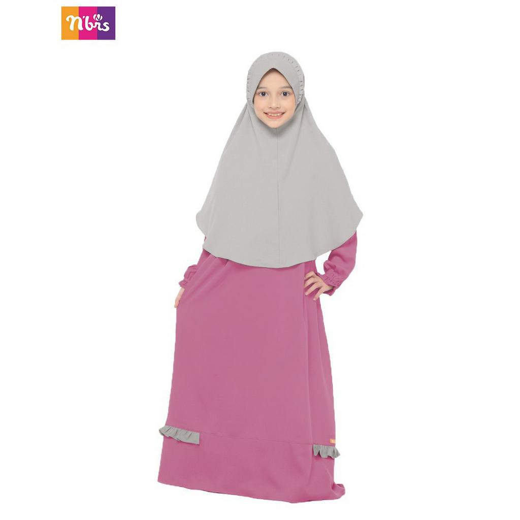BIG SALE  BAJU GAMIS ANAK PEREMPUAN  NIBRAS NBRS NSAP 69 PLUM / GAMIS ANAK NIBRAS PROMO  NSAP 069 PL