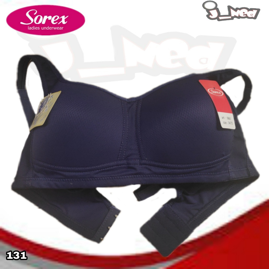 J131 BRA SOREX TALI LEBAR BUSA TANPA KAWAT EXTRA COMFORT CUP B  SIXE 34 - 40