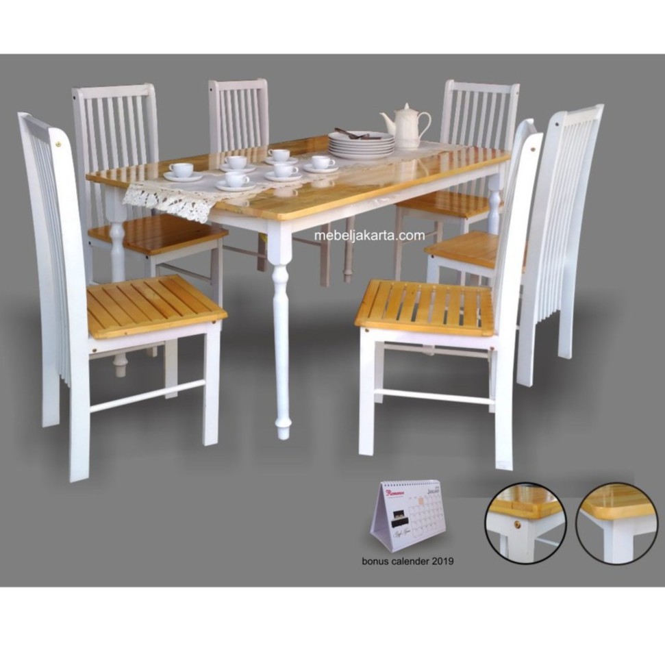 Meja Makan 6 Kursi