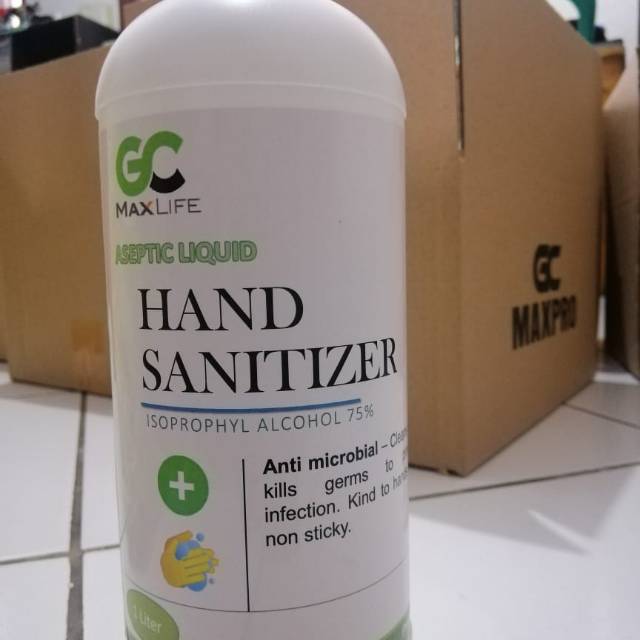 hand sanitizer 1 liter GC max life