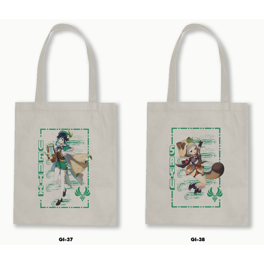 TOTE BAG BLACU - GHENSHIN IMPACT 3