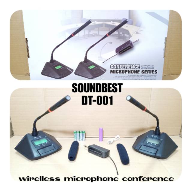 MIC MEJA WIRELESS SOUNDBEST DT 001 PROFESIONAL CONFERENCE MICROPHONE
