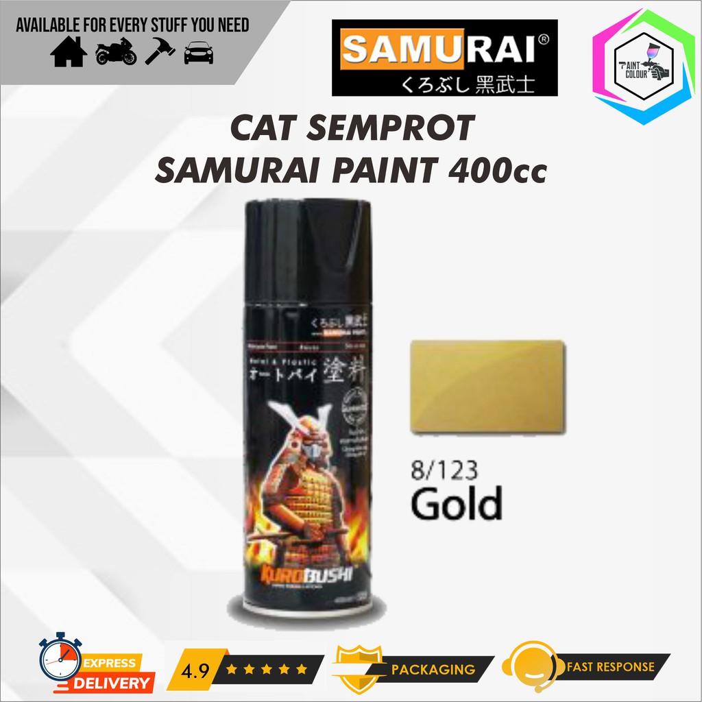 Samurai Paint 123 Gold Cat Semprot-Pylox-Motor-Gundam