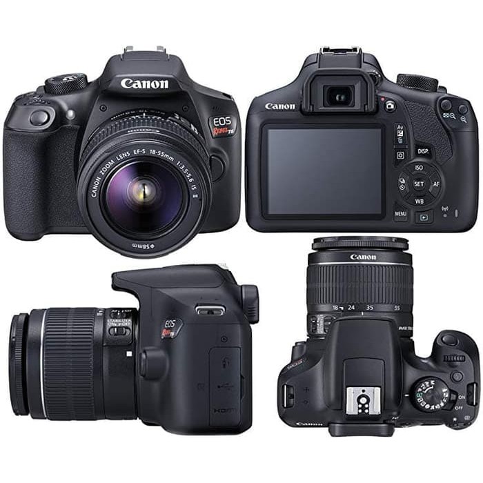 Camera Dslr Canon Eos Rebel T6 Pengganti Eos 1300d Kit 18 55 Is Ii Shopee Indonesia