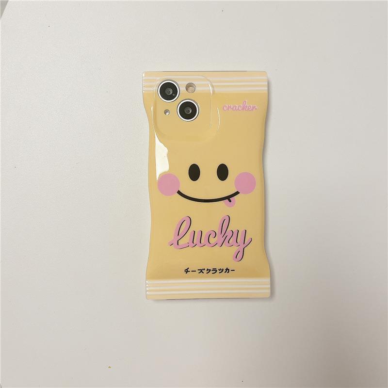 Casing Iphone X 12 13 11 xr xsmax Motif Smiley Face Shockproof