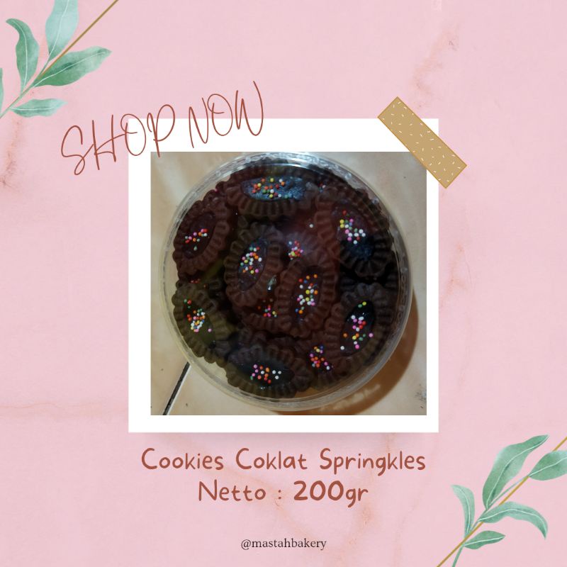 

Cookies Coklat Springkle | KUE KERING | KUE LEBARAN