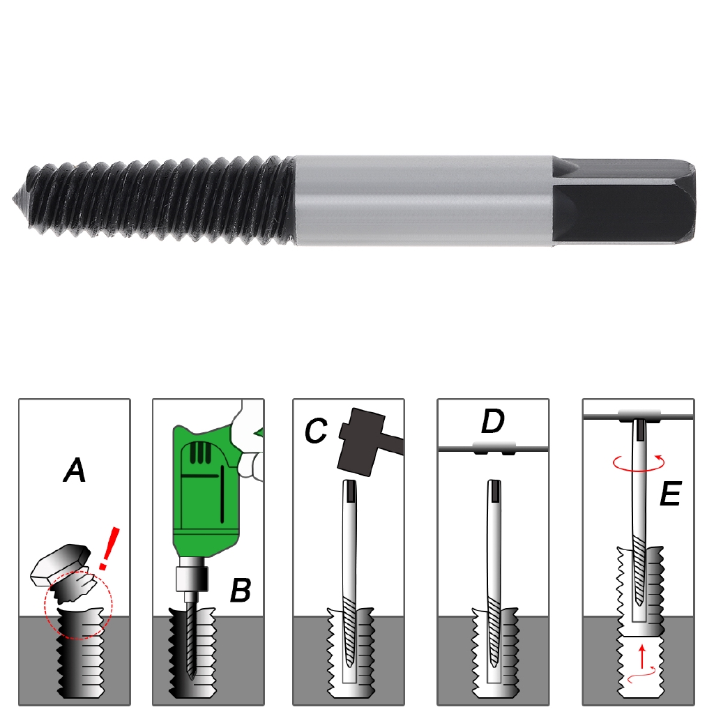 Mata Bor Set Screw Extractor Carbon Steel Dengan Box Plastik