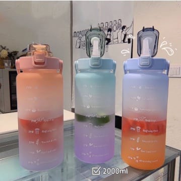 Botol Minum 2 Liter 2000ML Korea VIRAL | Botol KEKINIAN