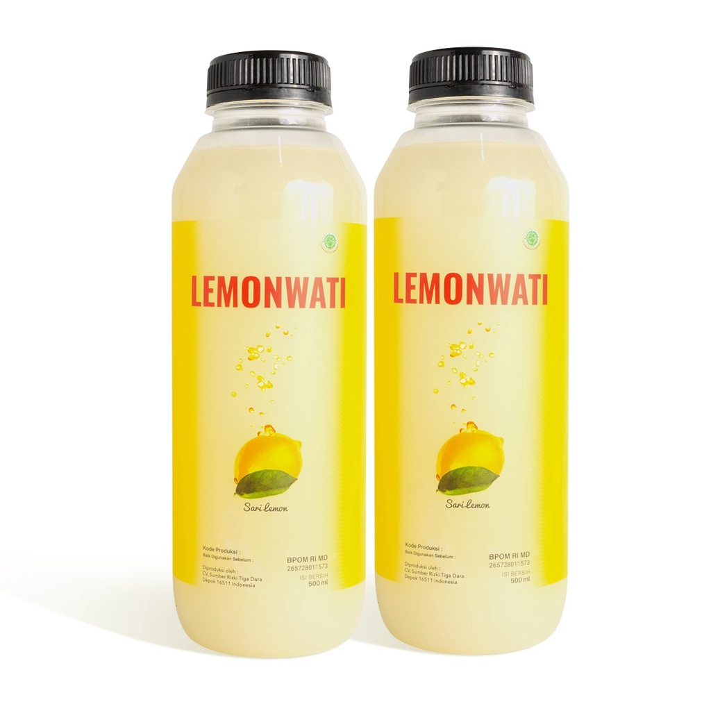 

LEMONWATI 1000ml sari lemon fresh peras asli premium 1 liter (@500ml 2 botol) paket duet diet langsing sehat alami detox tubuh penyusut lemak tanpa pengawet BPOM HALAL MUI