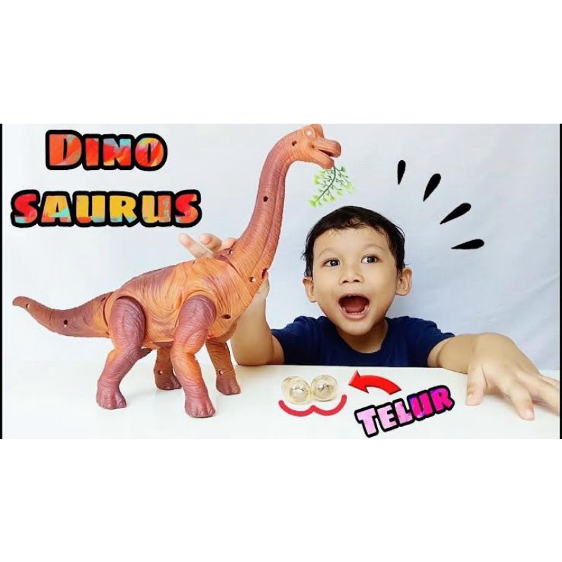 Mainan Dinosaur Bertelor Gigit Daun size 27cm x 33cm