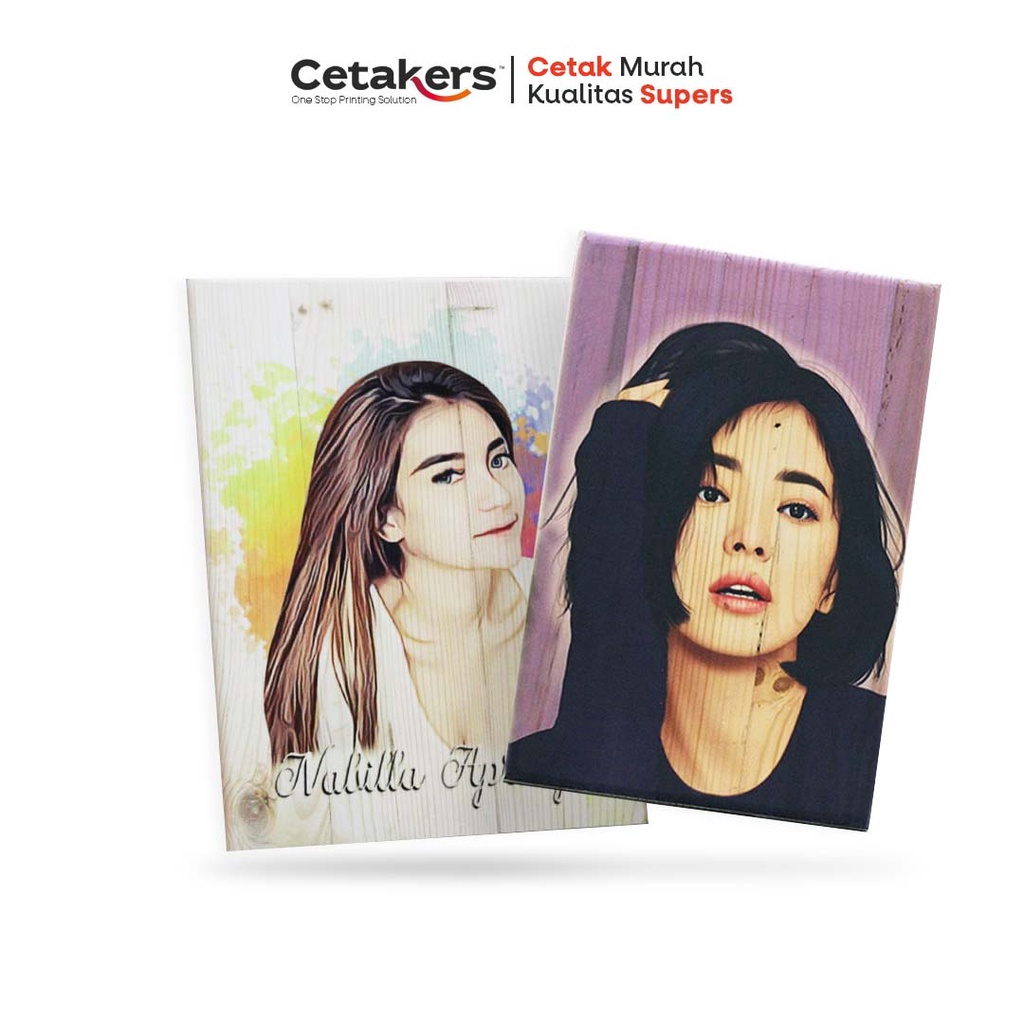 Jual PHOTOBOOK LUKISAN KAYU WOOD PRINTING KADO UNIK SOUVENIR WEDDING