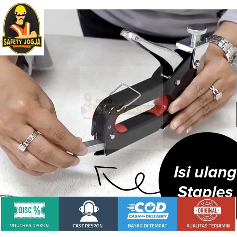 Isi Staples Stapler Gun 8mm Refill Tembak 1pak enzo ISI 1000PCS