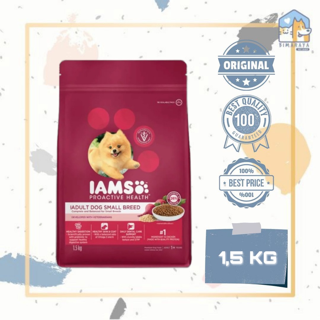 IAMS DOG SMALL BREED 1,5 KG FRESHPACK