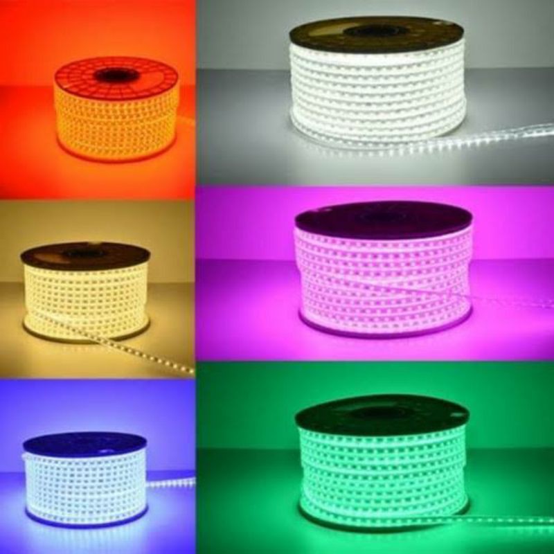 [ROLL] Lampu Selang LED Strip 5050 PER ROLL 100M FREE Adaptor / Lampu Sembunyi / Lampu plafon LED