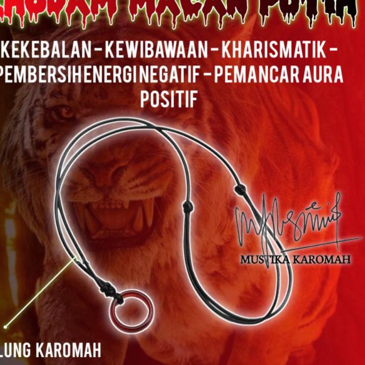 (MURAH) KALUNG PRIA WANITA KH0D4M PENDAMP1N9 MAC4N PUT1H