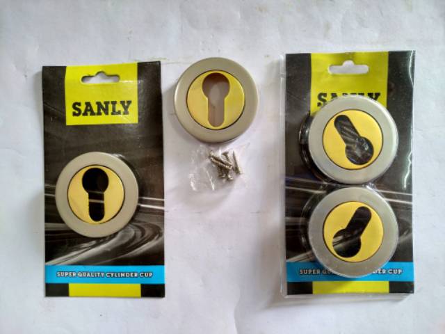 Kunci ring Bulat Stainless Steel harga 2pc/Penutup lubang kunci/Tutup silinder cilinder pintu STAINLESS