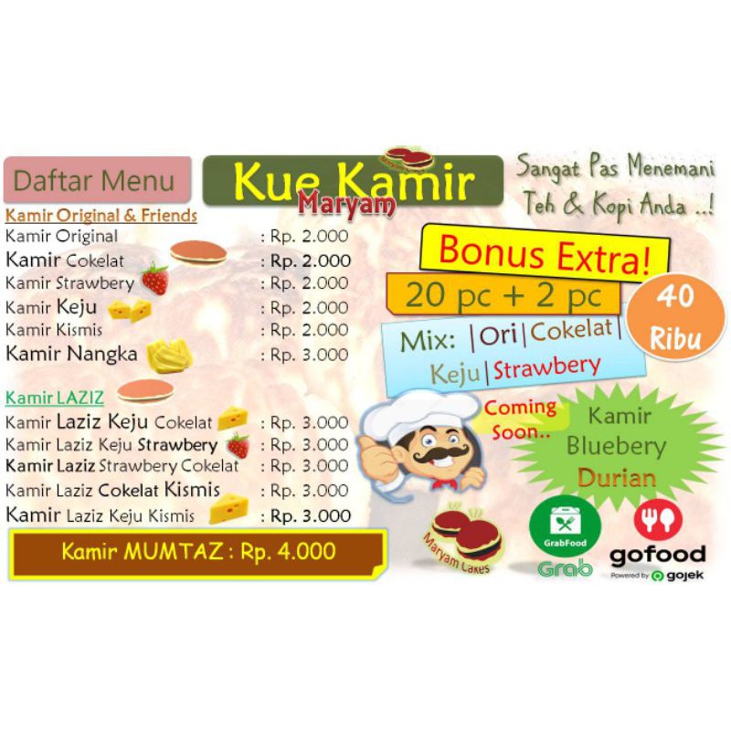 

Kue Kamir Maryam Original