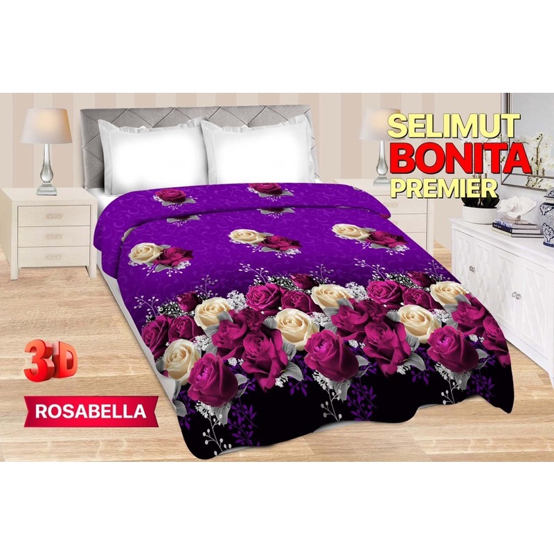 (BISA COD) SELIMUT BONITA PREMIER UK 160*200 cm