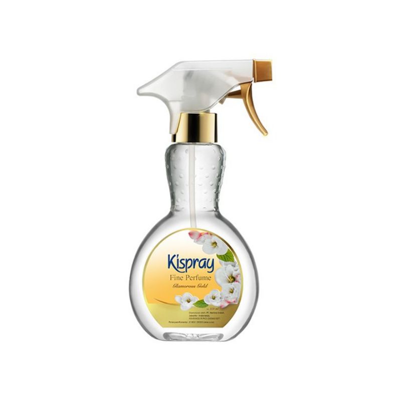 kispray spray botol 318mli gold