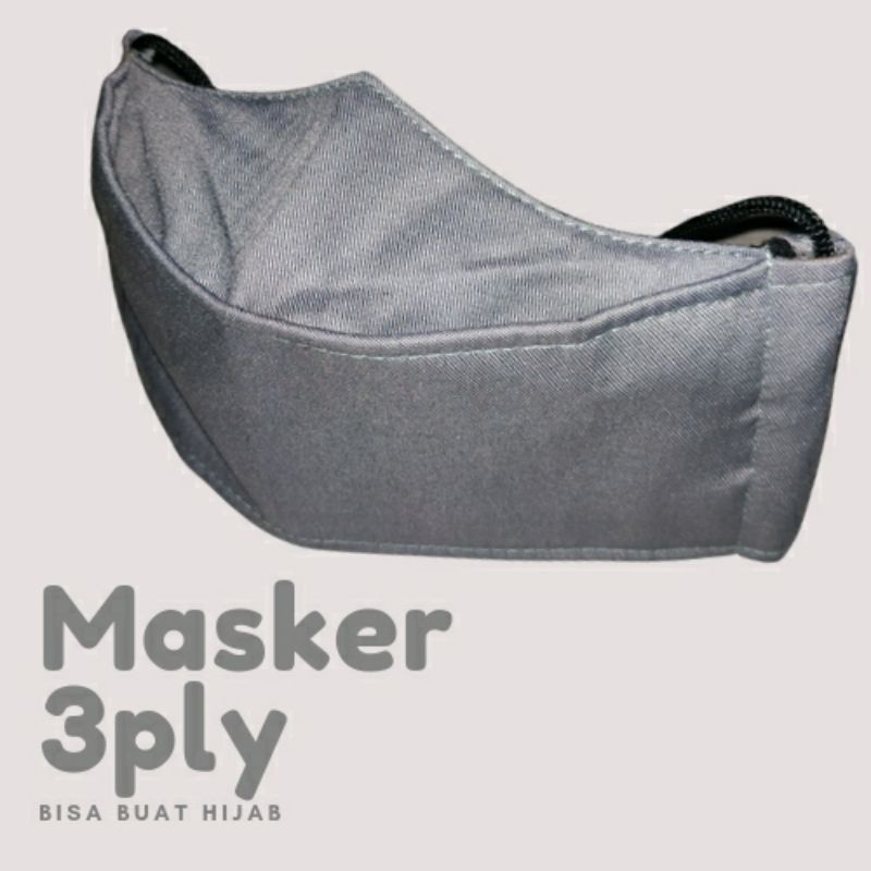 masker kain 3 lapis|masker 3 ply |masker 3D |masker tali |masker fashion|tali stopper|earloop|turus