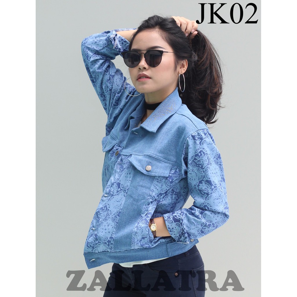 Jaket Bomber Batik Asli Jambi Berkualitas - Zallatra JK02 116